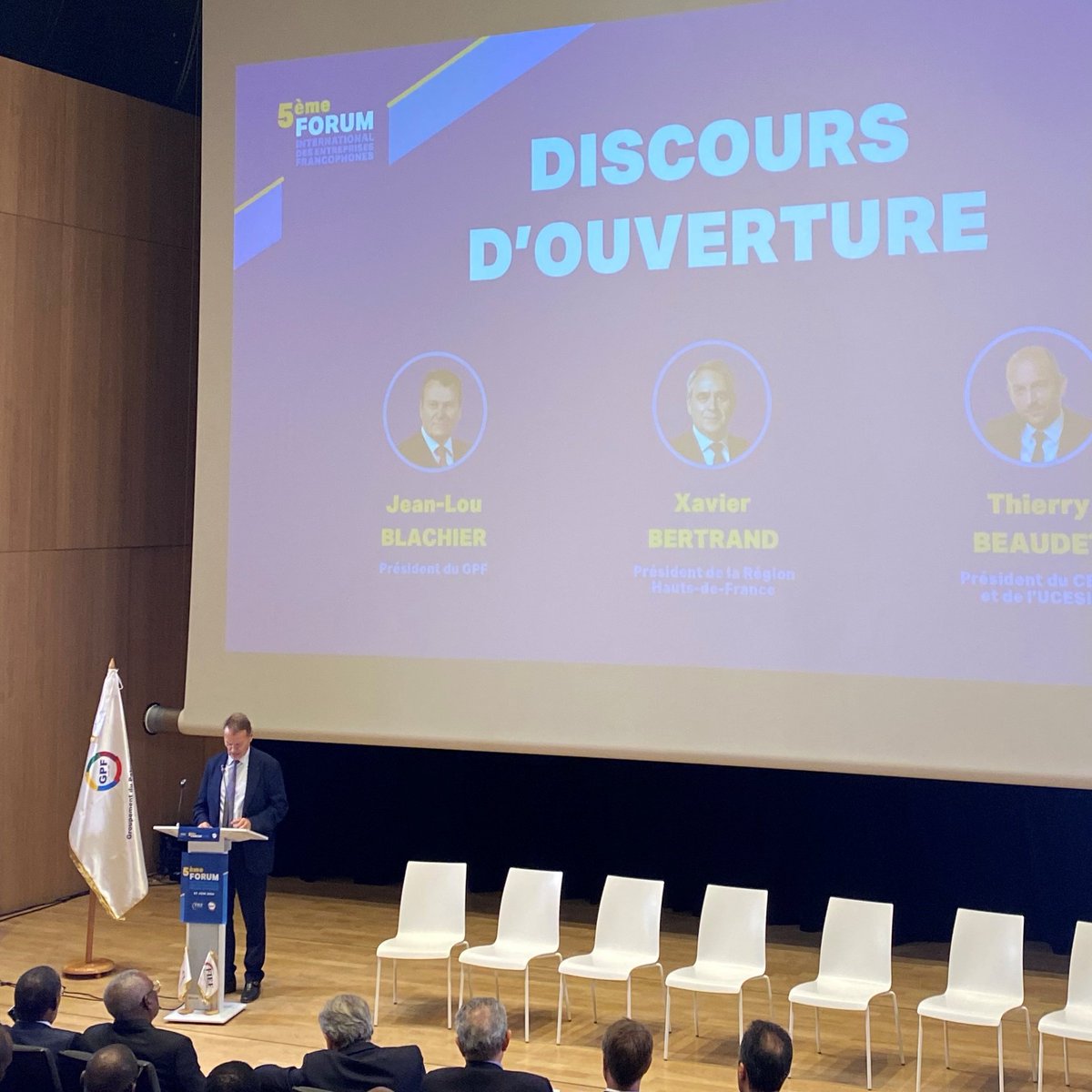 📢 5e forum international des entreprises francophones 

"Cette rencontre se tient à 3 mois du Sommet de la <a href="/Francophonie_24/">Francophonie 2024</a> &amp; en partenariat avec l'#UCESIF, un partenaire majeur pour les relations entres les pays de la francophonie"
<a href="/jeanloublachier/">Jean-Lou Blachier</a>, Président <a href="/DuPatronat/">Groupement du Patronat Francophone</a>
