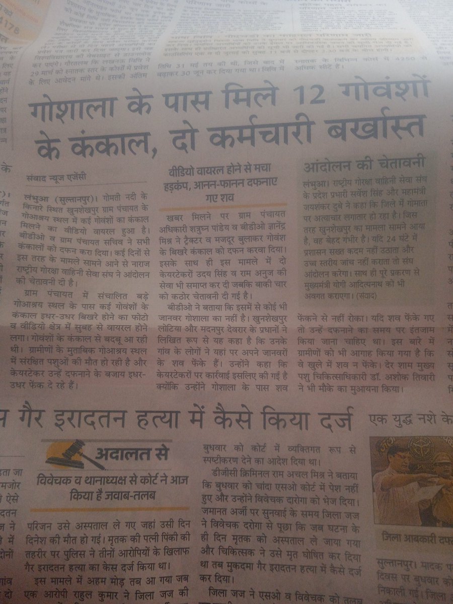 कमोवेश यही हाल बहुत सी गौशालाओं का है सब खेला कागज पर चल रहा है ऐसे तड़प तड़प कर मरने से तो बेहतर एक झटके में मर जाएं। दूसरी तरफ किसान खून के आंसू रो रहा है - चुनाव हो जाय तो सरकार की हार तंय है।