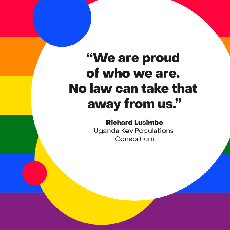 GlobalFund's tweet photo. Meet Richard Lusimbo, Founder &amp; Director General of @UKPC_UG, a partner of @GlobalFund’s Breaking Down Barriers initiative. Richard is speaking out against Uganda’s Anti-Homosexuality Act &amp; his commitment to fight discrimination &amp; offer vital health services to his community.