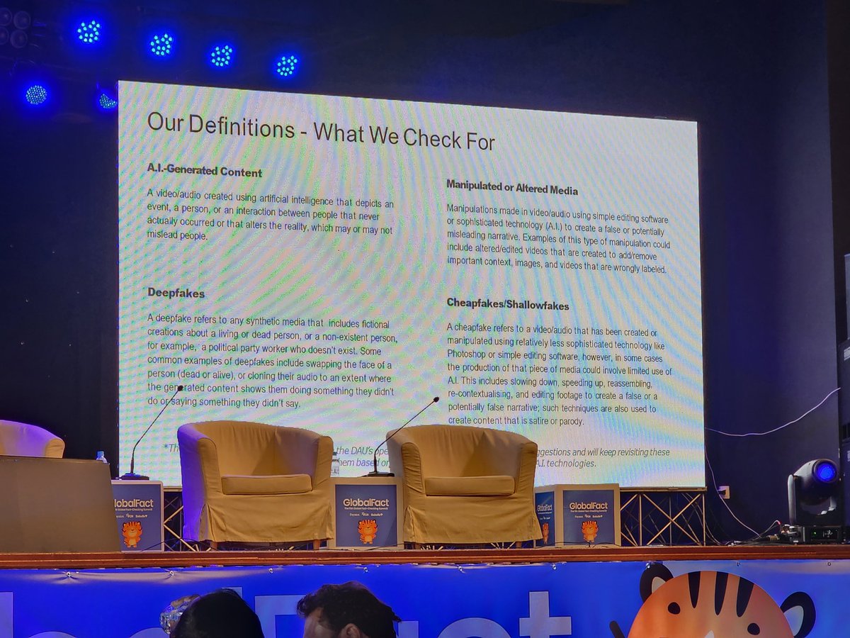 allthingsruby's tweet image. . @india_mca VP and @NewscheckerIn&apos;s founder @rajneilkamath presents MCA&apos;s DAU (deepfakes analysis unit) and it&apos;s impact during the recently concluded Indian elections to fact checkers at #GlobalFact11 in #sarajevo @Poynter @factchecknet