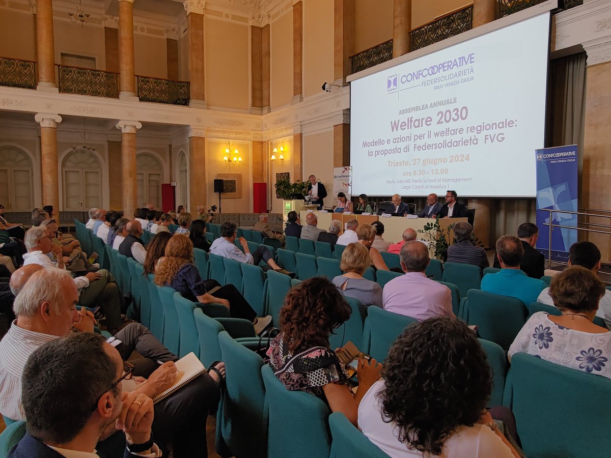 Oggi a #trieste assemblea regionale cooperative sociali Federsolidarietà