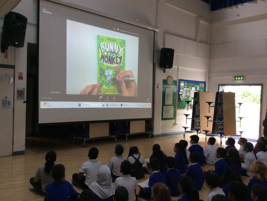 allsaintssbd5's tweet photo. Year 2 & 3 created their own comic strips yesterday with a little virtual help from author @jamiesmart!
#artistinthemaking #librariesforprimaries #authorvisit #AllSaintsProud https://t.co/v3nyvay2yV