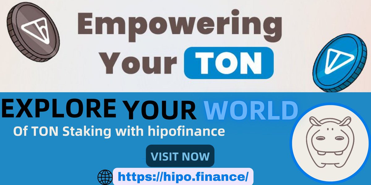 Derbyrite's tweet photo. Dive into the world of Ton Staking with @hipofinance and unlock new possibilities! 
#TonStaking #Crypto #HipoFinance https://t.co/RZ4et7eLph