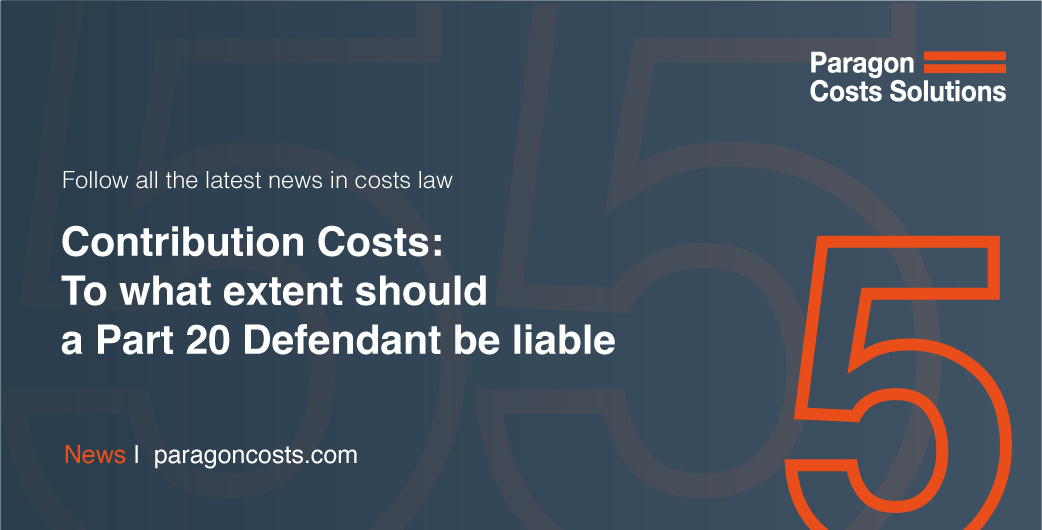 ParagonCosts's tweet photo. Contribution Costs: To what extent should a Part 20 Defendant be liable for the costs of a Part 20 Claimant. In the matter of Healey v McGrath &amp; Ramsay Health Care Uk Operations Limited. Read more: https://t.co/mGSOLAZqcD https://t.co/v9fg67gTfa