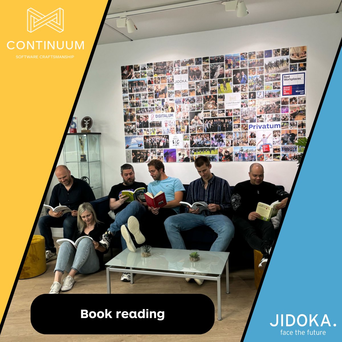 continuumbe's tweet image. 📖🌟 At Continuum-Jidoka, we believe in continuous learning and growth. The past month, our crafters engaged in a group book reading. From books on a technical level to personal growth, our tribe readers were happy to share their insights.

#TeamBuilding #Continuum-Jidoka