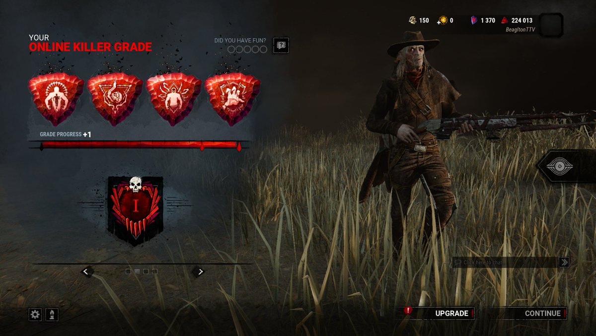 beaglton's tweet photo. It may not be impressive to some but beables is very proud of himself. I started streming DbD a week ago and decided to try out killer for the first time. It was pretty hard at first (I have small paws), but we tried our best and hit iridescent 1 today!

#vtuber #dbd #smallpaws https://t.co/qo0iGpA2gP