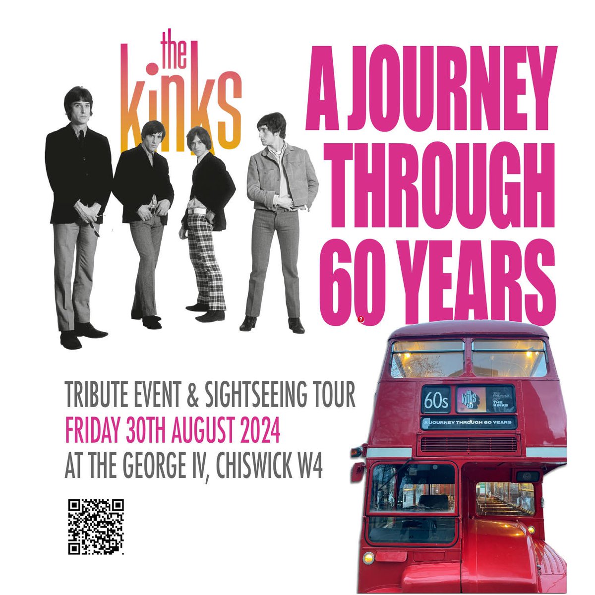 The Kinks (@thekinks) on Twitter photo As part of The Kinks 60 year celebration, <a href="/60sBusLondon/">60s Tours & Events</a> will be holding a fantastic Kinks tribute show & sightseeing tour in Chiswick on Fri 30th Aug. After a sell-out event at The Gatehouse in April, tickets are likely to sell out fast, so secure yours at buytickets.at/musicheritagel… As part of The Kinks 60 year celebration, <a href="/60sBusLondon/">60s Tours & Events</a> will be holding a fantastic Kinks tribute show & sightseeing tour in Chiswick on Fri 30th Aug. After a sell-out event at The Gatehouse in April, tickets are likely to sell out fast, so secure yours at buytickets.at/musicheritagel…