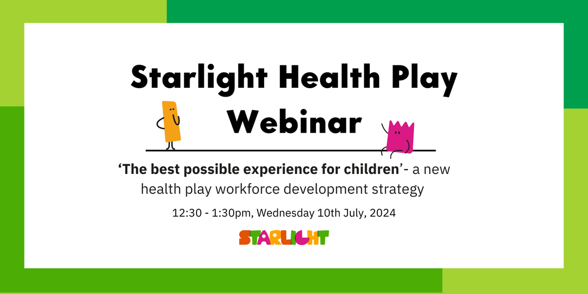 💡 Our next health play webinar is taking place on Wednesday 10 July at 12:30pm - 1:30 pm!

We'll be sharing the new health play workforce development strategy that we recently launched at the SoHPS <a href="/nahpsofficial/">Society of Health Play Specialists</a> annual conference.

👉 Secure your place: ow.ly/3SAM50SpP8i
