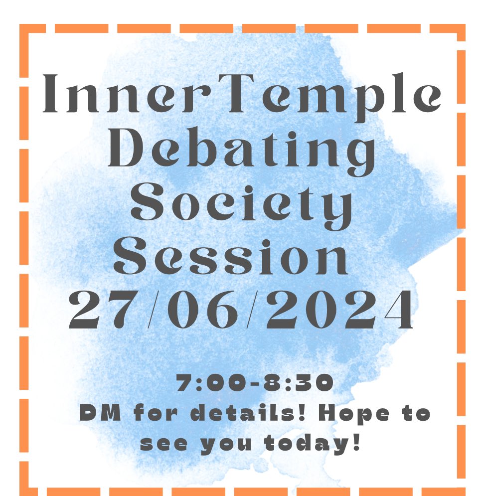Inner Temple Debating Society tweet media