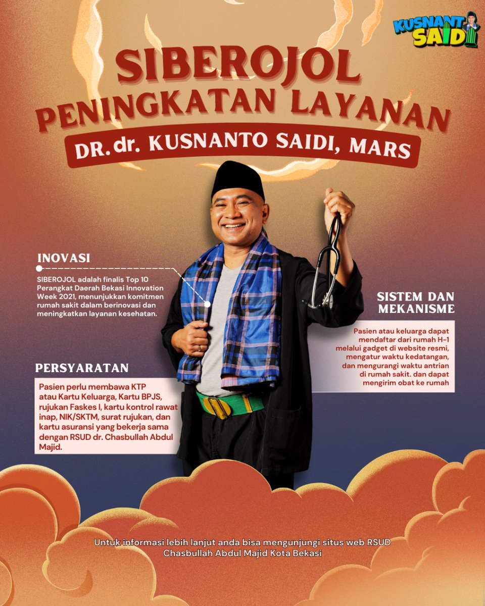 Drieysn's tweet photo. Layanan kesehatan "SiBerojol" sangat membantu dan memudahkan masyarakat untuk berobat di RSUD CAM Kota Bekasi

#KusnantoSaidi #Kusnaidi #PakDokter #BersamaPakDokter #PutraBekasi #RakyatBekasiDukungKusnanto Bekasi
Rara Ipar Udah 2x Kamis https://t.co/8fxV57tvh2