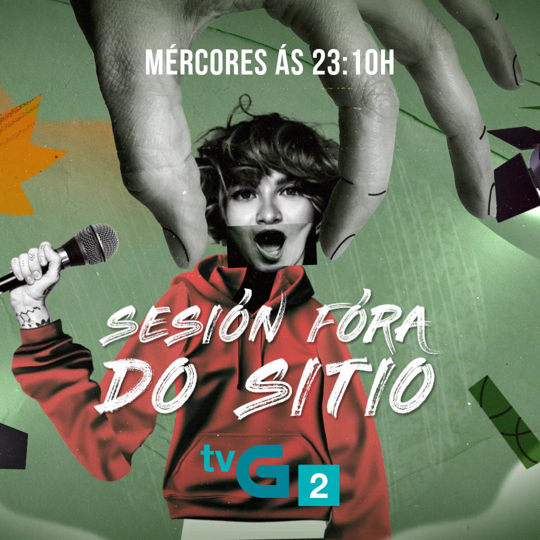 📺 ESTREA | O mércores 3 de xullo a partir das 23:10h a <a href="/TVGalicia/">TVG</a> (Tvg2) estrea #SesiónFóraDoSitio, un programa con música en directo, presentado por <a href="/Tonhitodepoi/">Tonhito de Poi</a> nos lugares máis peculiares. Únete á sesión, seguro que descubrirás moitas bandas que compoñen e cantan en galego!