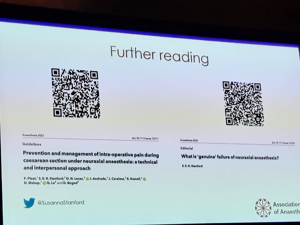 Oliver Ross-Smith (@oliver_rs) on Twitter photo A thought provoking talk and made me reflect on some of my "patchy" blocks in obstetric anaesthesia <a href="/SusannaStanford/">Susanna Stanford 💙</a> #tc2024 A thought provoking talk and made me reflect on some of my "patchy" blocks in obstetric anaesthesia <a href="/SusannaStanford/">Susanna Stanford 💙</a> #tc2024