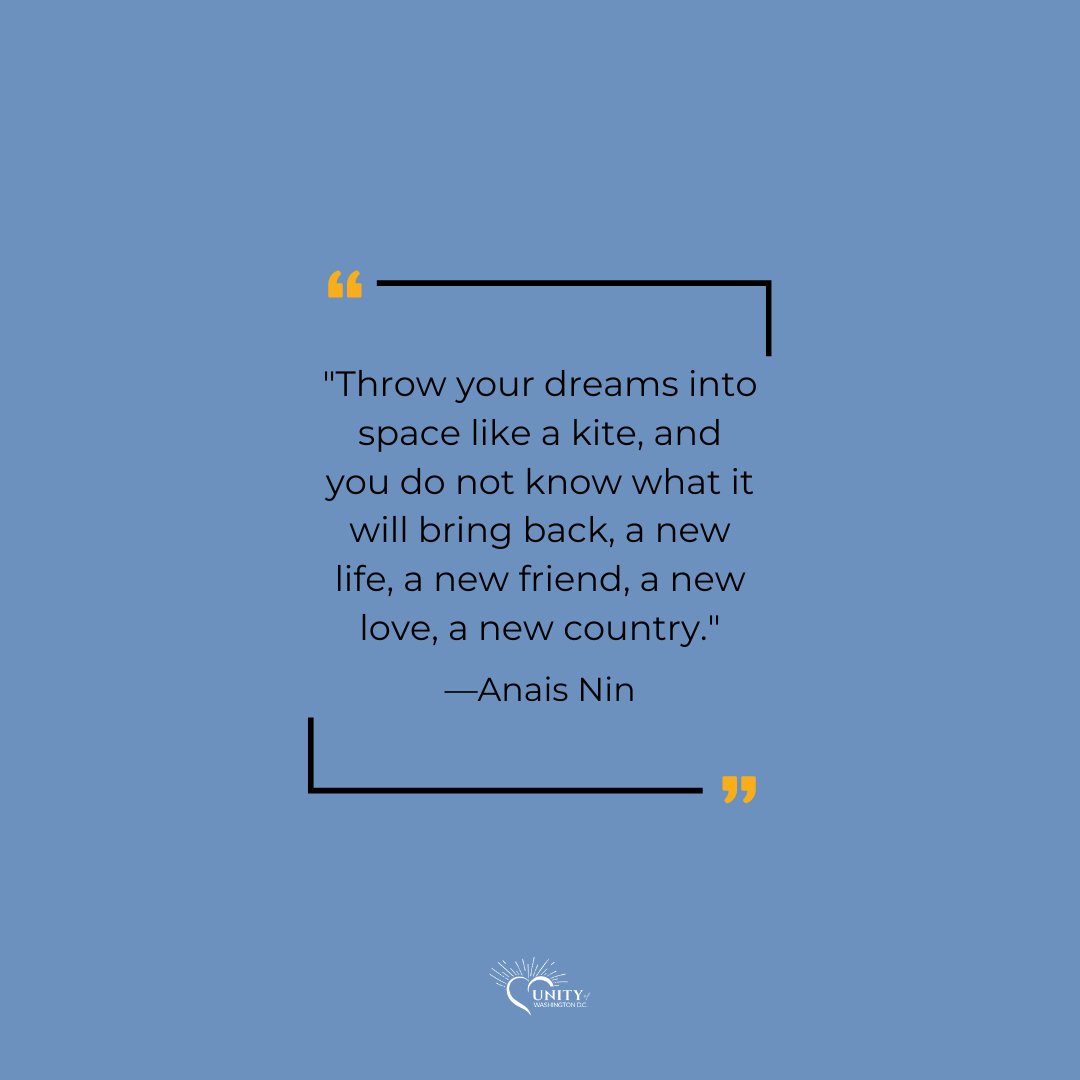 UnityWDC's tweet image. "Throw your dreams into space like a kite, and you do not know what it will bring back, a new life, a new friend, a new love, a new country."
––Anais Nin
#qotd