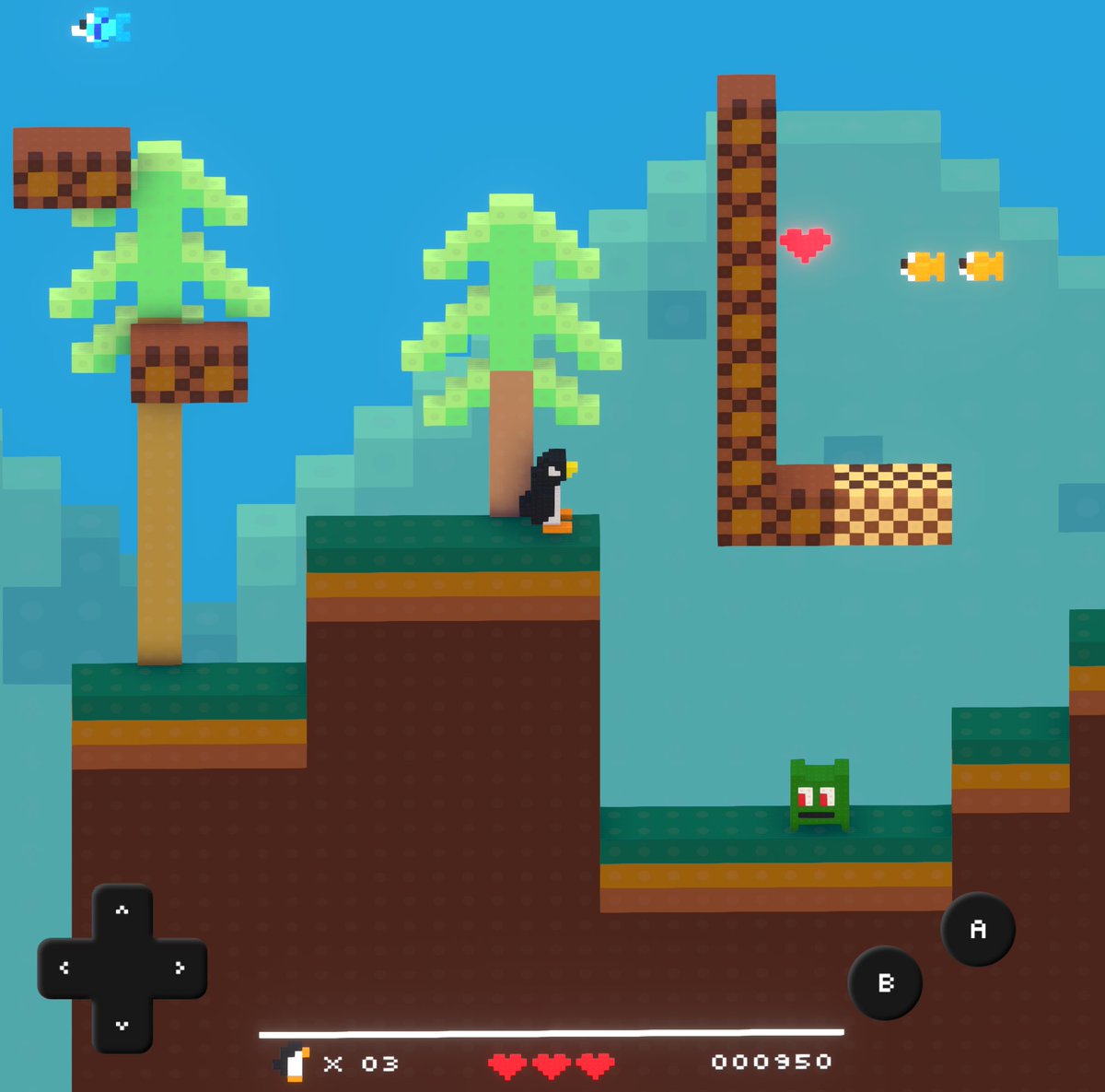 btco_code's tweet image. Just published a simple platformer game about a penguin who throws snowballs, as an example of something that can be coded entirely in Rooms. Check it out and let me know what you think! rooms.xyz/btco/superpeng…