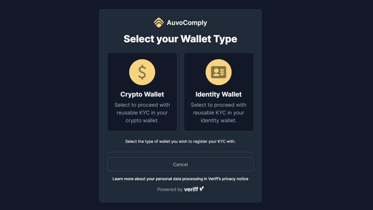Reusable KYC/AML in web 3.0 anyone? 👀

Looks like the team over at <a href="/AuvoDigital/">AuvoID</a> have been busy building more solutions to more real world problems.