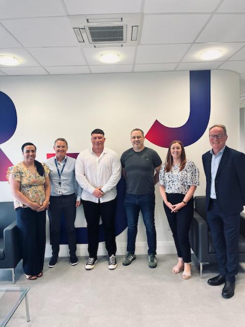OLearyLandP's tweet photo. We were delighted to support @RDJLLP and @RugbyPlayersIRE  in the #TackleYourFeelings campaign sponsored by @Zurich_Irl  . Rugby players visited RDJ's Cork, Dublin and Galway locations to talk about mental health. #lifeatRDJ #wellness https://t.co/gHvl7lVske