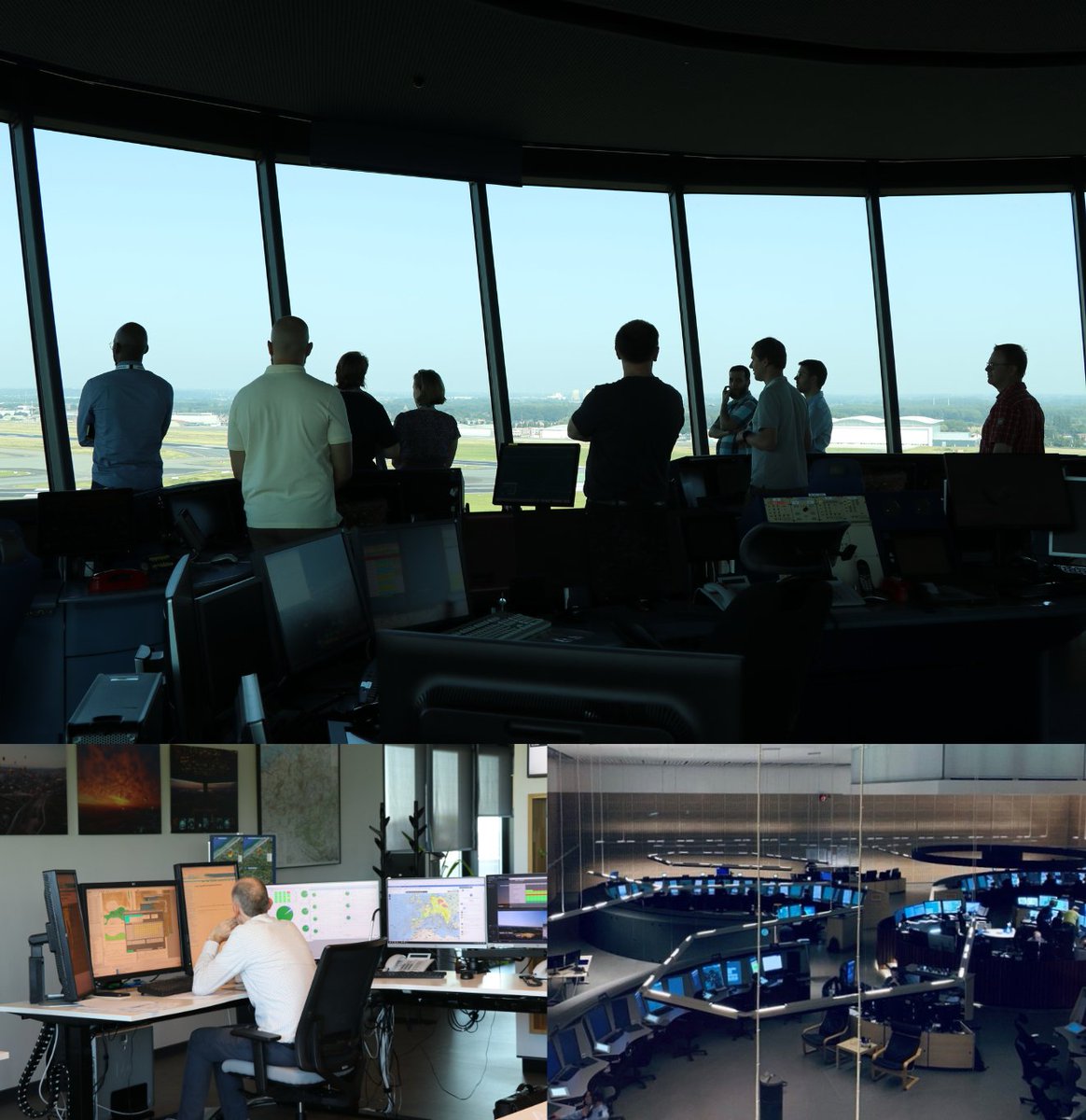 🚀 Vandaag hebben we onze nieuwe collega's een geweldige rondleiding gegeven door CANAC2, Meteo en de Toren! 🌟✨#TeamTour #NieuweStart #skeyes