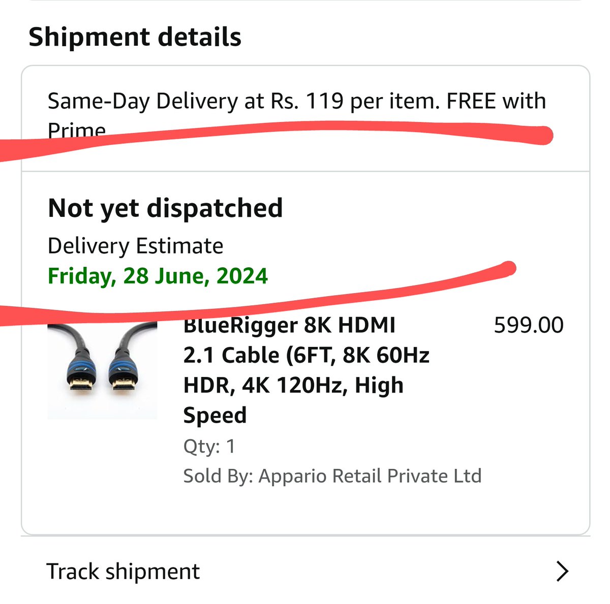 himamsh_k's tweet photo. @AmazonHelp For your kind information, I'm on the same day delivery pincode . There are other orders getting delivered today. Which were placed a few minutes before this order. Please stop this basic stuff. I know what I am complaining about. With valid justification. https://t.co/X9XKRorrUM