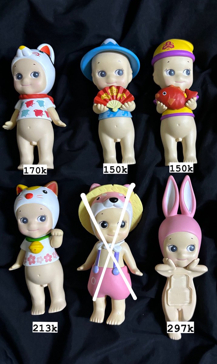 wts sonny angel unsealed

- jpgl series, dog mt fuji ebisuten lucky cat
- hippers rabbit

rd ina, keep with dp, a bit in rush, bisa 🍊, co event shopeevid 7.7 t. wtb wtbb wts want to sell sonny angel songel japanese goodluck series hipper hippers daruma lucky cat guardian dog