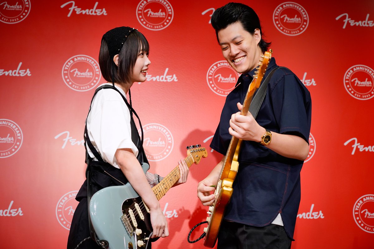 粗品×#あの が #FenderFlagshipTokyo 店長・副店長に就任‼ 『Fender