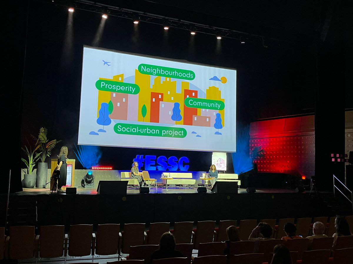 Avui presentem el projecte" Barris i Comunitats motors de transformació social", d’intervenció sociourbana amb perspectiva integral en #barris de @SocialDiba amb l’Ajuntament de <a href="/matarocat/">Ajuntament de Mataró</a> a la 32a Conferència Europea de Serveis Socials <a href="/ESNsocial/">European Social Network</a> a Anvers 

#ESSC2024 #SocialDiba