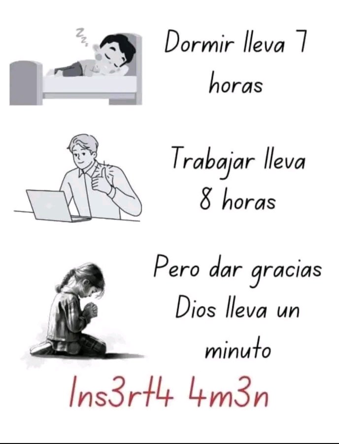 faustinodelgado's tweet image. PADRE BUENO, toma todo el control de mí vida en este día, solo tu amor puede hacer posible todas las cosas.
PADRE SANTO, te doy gracias porque estoy infinitamente agradecido de ti, mi DIOS.
Gracias por:

La salvación.
La salud.
La economía.
La prosperidad.
En CRISTO JESÚS .
AMÉN.
