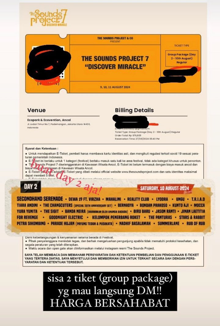 Callgoess's tweet image. WTS DAY 2 , 2 TIKET

#Soundproject #SoundProject #TheSoundProject