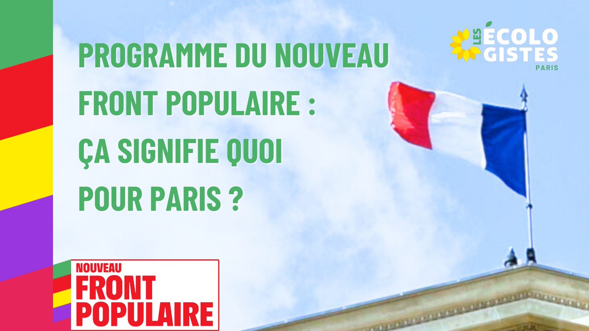 🤔Mais au fait... 
Le programme du #nouveaufrontpopulaire, ça va changer quoi à #Paris ? 

Des 15 premiers jours de rupture jusqu’aux mesures de longue haleine... découvrez tout ce qui peut et va changer dans nos vies à Paris dès demain, avec le Nouveau Front Populaire ! 🧶👇