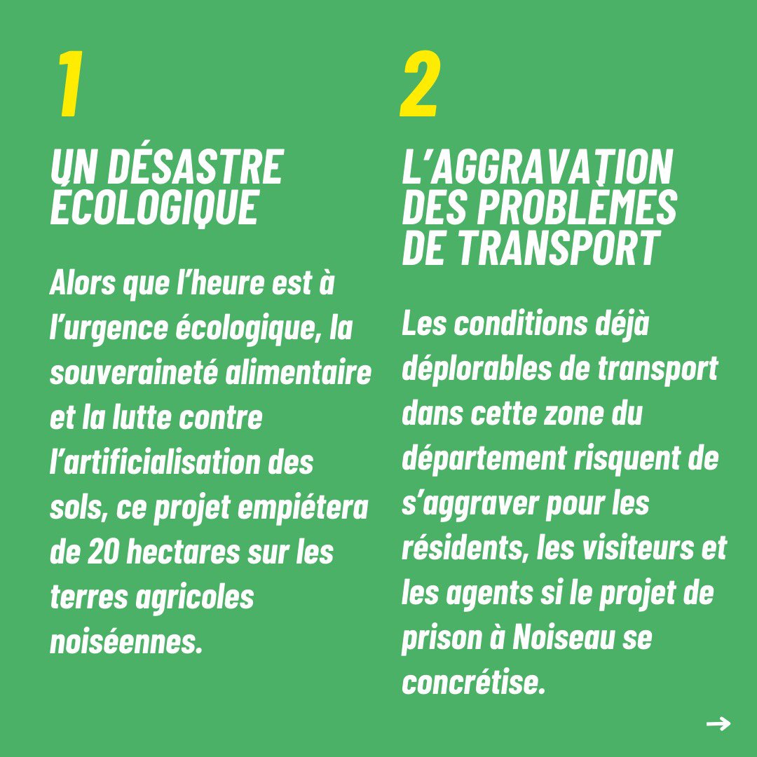 adelamara94's tweet photo. Nous nous opposerons au projet de construction d'une prison de 800 places à Noiseau. Un non-sens écologique et social, on vous explique pourquoi.
#élections2024 #noiseau #nouveaufrontpopulaire #nfp #nfp94 https://t.co/svpvpi1wrb