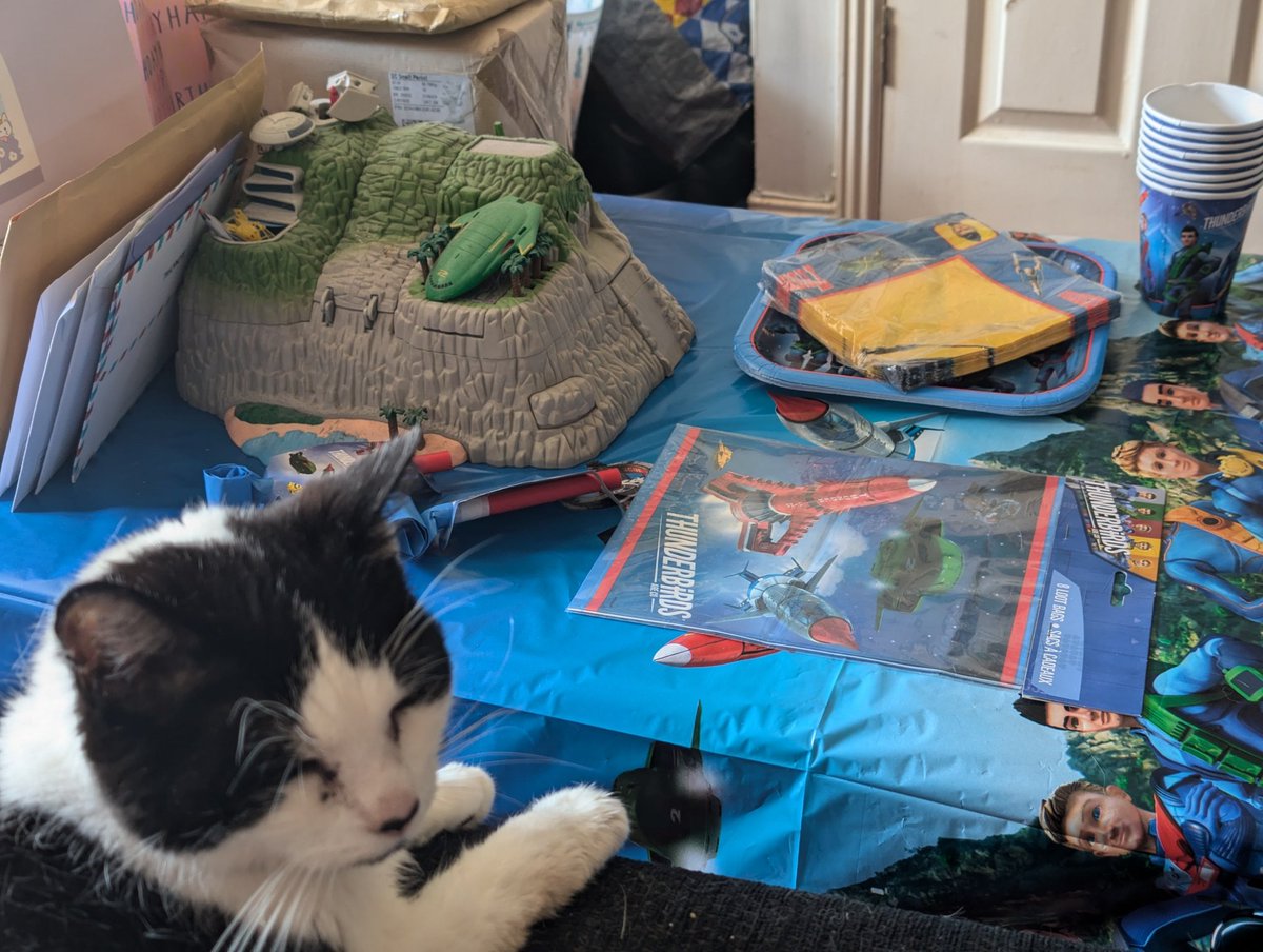 willow_salix_'s tweet photo. When it's your birthday and you wake up to this from your daughter. I have trained her so well! #GerryAnderson #Thunderbirds #BestKiddoEver https://t.co/pWqdkT00rY