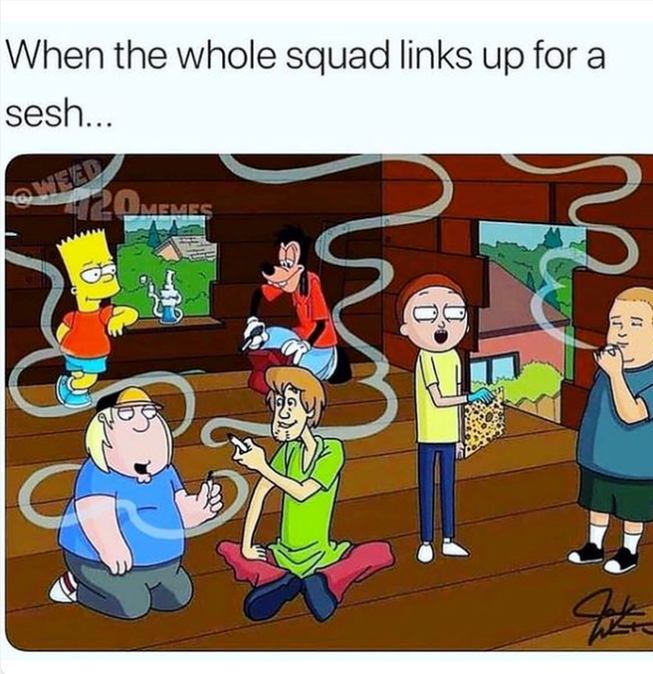 HerbApproach's tweet photo. The best vibes! Tag your sesh squad
#cannabislove #CannabisCommunity #Weed #canadianstoners #cannabisindustry #weekend #CannabisNews #howhighareyou #trivia #canada #420memes #Mmemberville #community #cloudsovercanada #stonernation #friends #cannafam #Cut https://t.co/qvZkh7lf3N