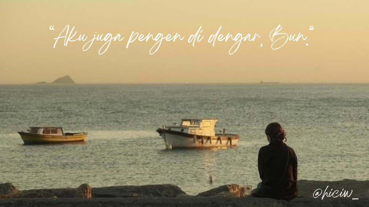 —Jeritan Putri Kecilku
 
    “Aku juga pengen di dengar, Bun.”———————————————
ⓒwritten by hiciw💌 (few tweets)