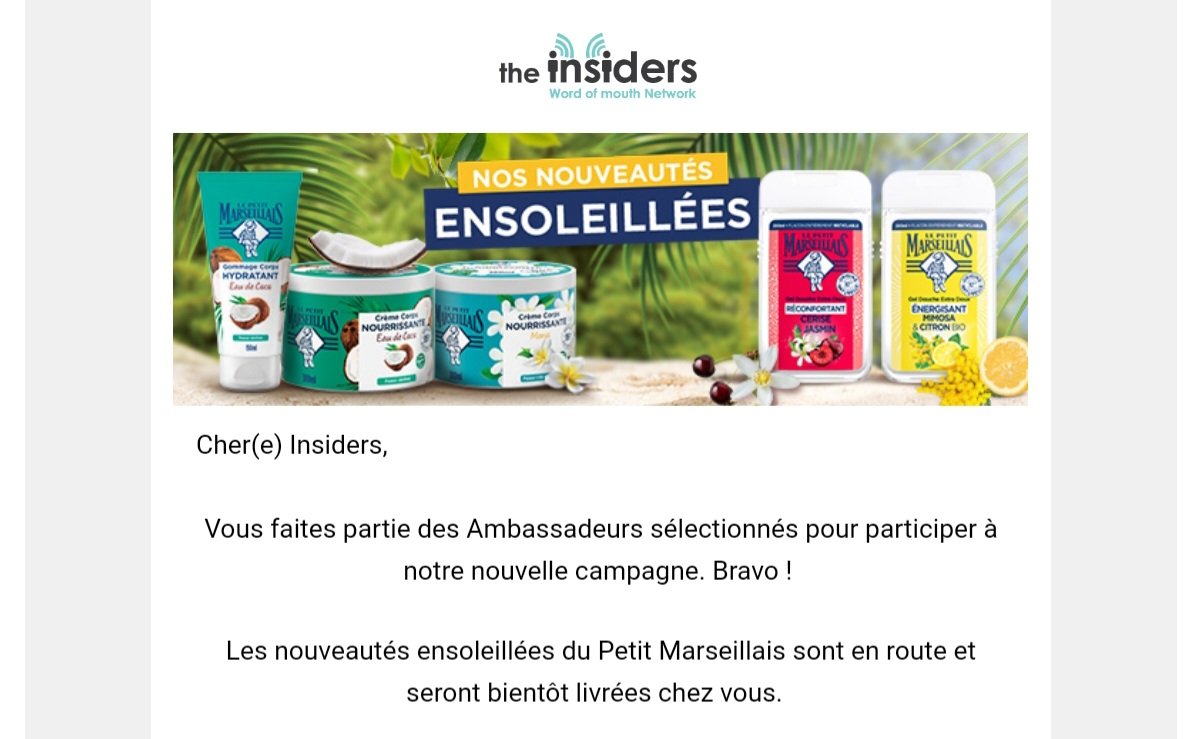 21Puce's tweet photo. Nouvelle sélection
Pour des nouveautés ensoleillées du Petit Marseillais ravie ☀️
#monpetitrituelensoleillé
#lepetitambassadeur
#lepetitmarseillais
#collaborationcommerciale #collaborationnonrémunérée #produitoffert https://t.co/guj9ZVBcWh