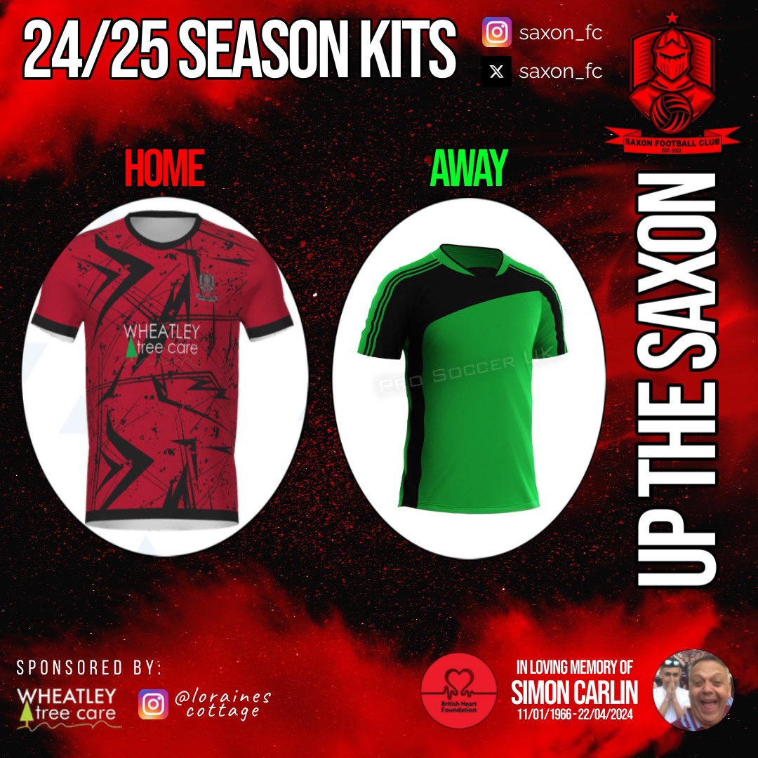 The Saxon will play in a brand new Red home kit from <a href="/myclubgroup/">MyClubGroup</a> ! Last season’s FCSG Green kit will be retained as the away kit. Up the Saxon ❤️