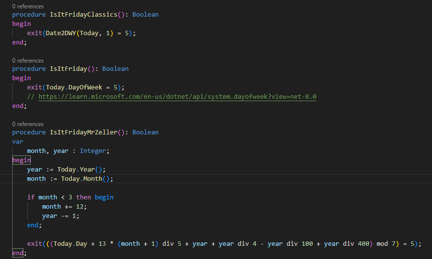 SBalslev's tweet image. It may not be Friday yet but it&apos;s nice to see small additions can make code much more readable  #msdyn365bc - feedback from #BCTechDays added to the language in the next version