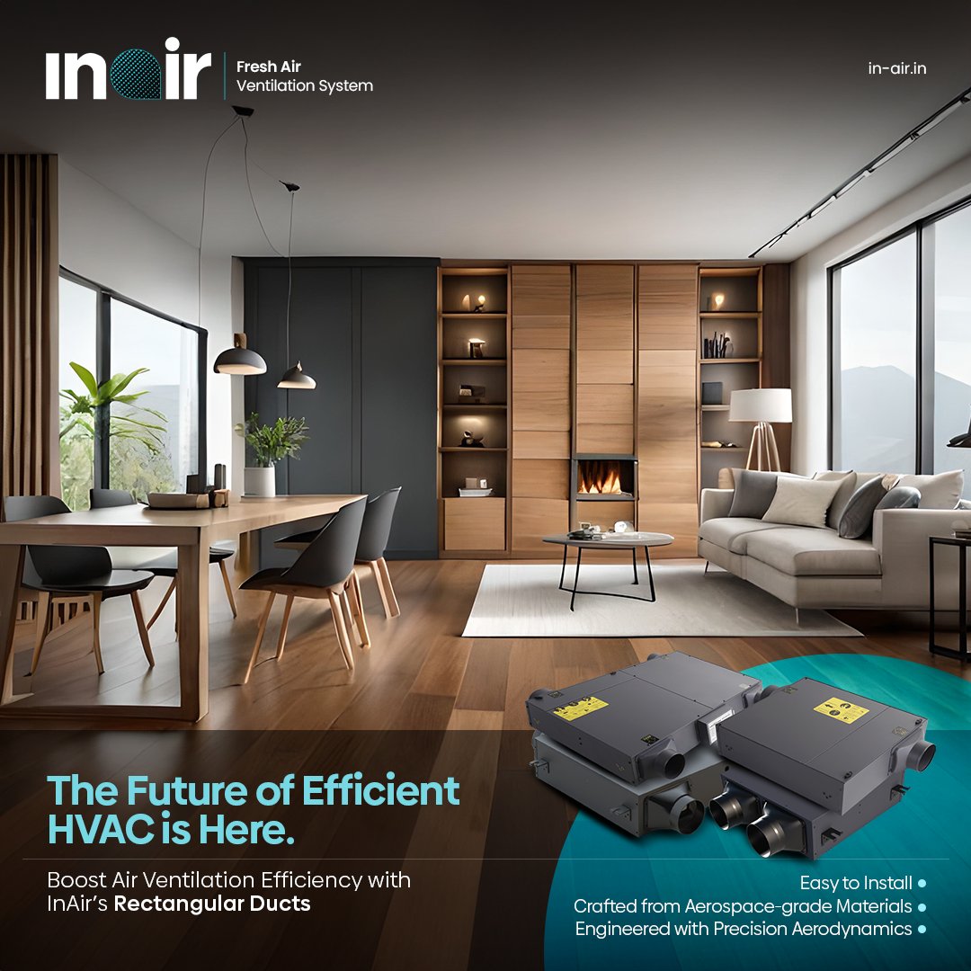 freshairsystems's tweet photo. Discover energy savings with InAir’s Rectangular Ducts and Fittings! 

Elevate your space with precise ventilation.

Dive into our expertise at 🌐: https://t.co/6fjTlnA1yI 
📞: call +91 9248 009 941

#inair #inairindia #freshairventilationsystem https://t.co/8TDRHyGIHR