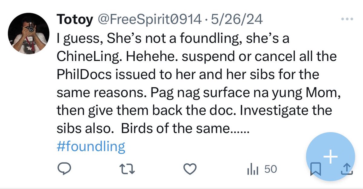 FreeSpirit0914's tweet photo. @risahontiveros Tamang  hinala simula noon 😅😂🤣 https://t.co/AFXTPQuxz8