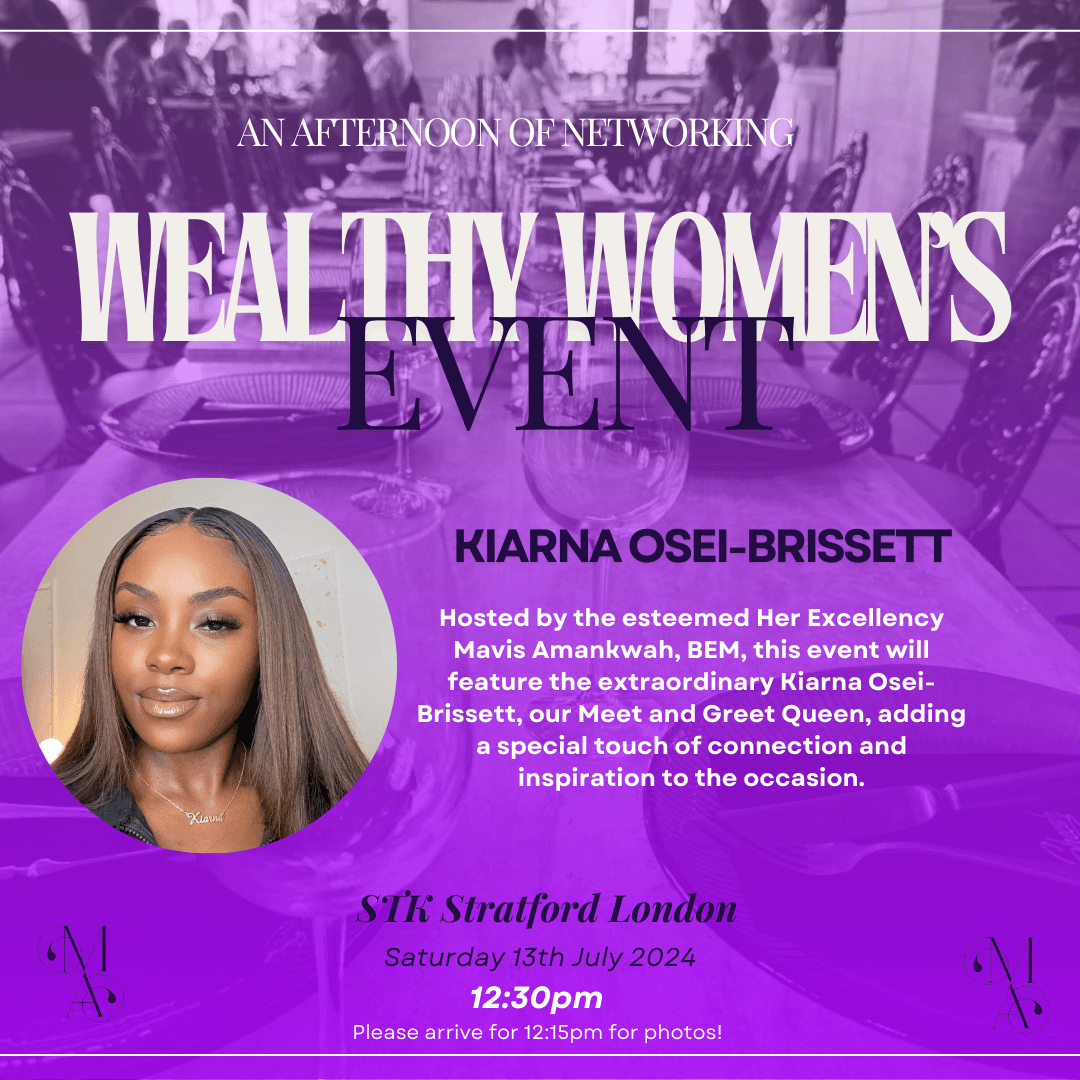 mavisamankwah's tweet image. 👑 Elevating connections at Wealthy Women's Event. Excited to welcome our Meet and Greet Queen, Kiarna Osei-Brissett. Let's inspire and aspire together! #WomenInBusiness #Networking #mapmc #mavisamankwah #Empowerment