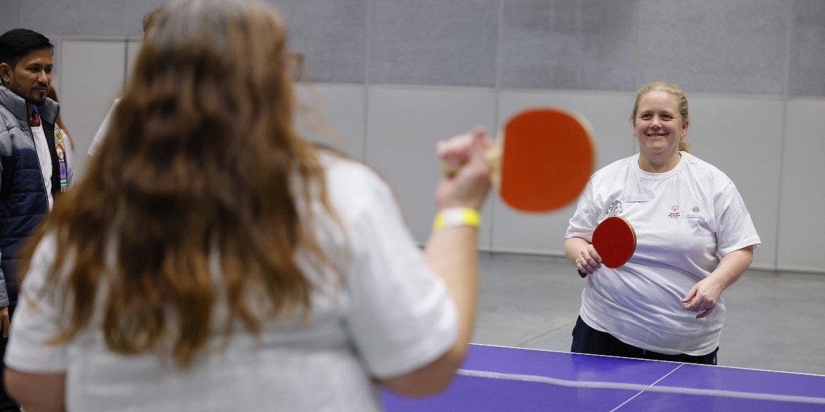 SpecialOlympics's tweet photo. Nine @LionsClub leaders were honored at their International Convention in Melbourne for their commitment to Special Olympics! Unified sports like Zumba and Table Tennis were showcased by talented athletes from @SOAustralia and Australia's Leos. #LCIFLions #LionsCon24 https://t.co/J3aRcvhbRf