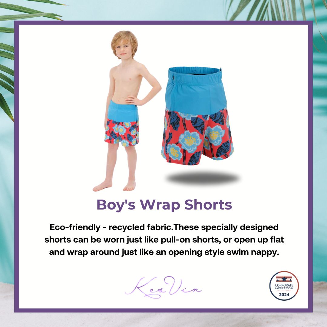 KesVir's tweet image. "Boy's Wrap Shorts - Floral Blue.” Order now on kesvir.co.uk and get ready for summer! 🩳☀️

#boysswimwear #NoMoreLeaks #StayDry #AdultIncontinence #childrenswimwear #noteverydisabilityisvisible #specialkids #specialneeds