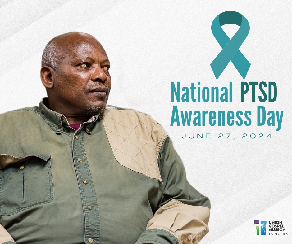 ugmtc's tweet photo. One in six Americans will experience PTSD in their lifetime. For the people we serve at UGMTC, the number is even higher. Read about how we help here >>> https://t.co/R3yx0d1yay

#NationalPTSDAwarenessDay #PTSD #MentalHealth #Homelessness #UGMTC https://t.co/IjJu3Gn6LL