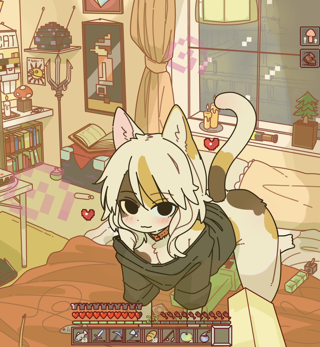 Minecraft cat