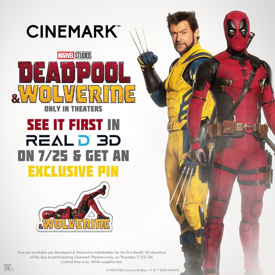 Deadpool & Wolverine CineMark poster 