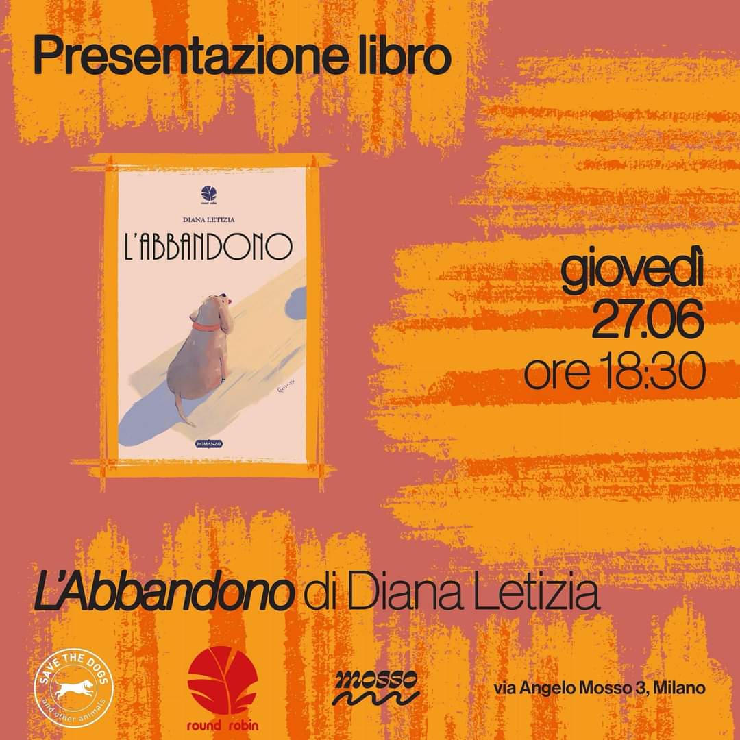 sara_turetta's tweet image. Stasera alle ore 18.30 avrò il piacere di dialogare con la giornalista e scrittrice @dianaletizia e di riflettere sul suo bel libro "L'abbandono", una lettura intensa e commovente. I libri venduti stasera andranno a sostenere il progetto milanese di @SavetheDogsSTD. 
Vi aspetto!