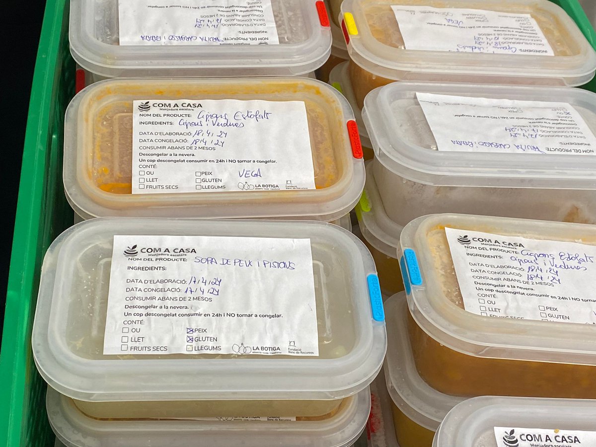 <a href="/galis_esc/">Esc.Galileo Galilei</a> i <a href="/EscPepaColomer/">IE Pepa Colomer</a> col·laboren amb el <a href="/pontalimentari/">Pont Alimentari</a> des de l'1 d'abril. Juntament amb Com a Casa Menjadors, que gestiona el servei de menjador d'ambdós centres, conserven els menús no consumits i els lliuren a la Botiga Solidària del Prat de Llobregat.