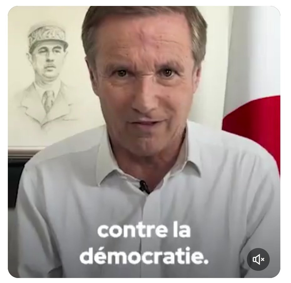 Dupont-Aignan complotiste un jour
complotiste toujours ...
et toujours dans l'excès et le regard politique délirant 
#Essonne
#8emecirconscription
#circo9108
#Brunoy #Crosne #Montgeron #vigneaux #Yerres
#legislative2024