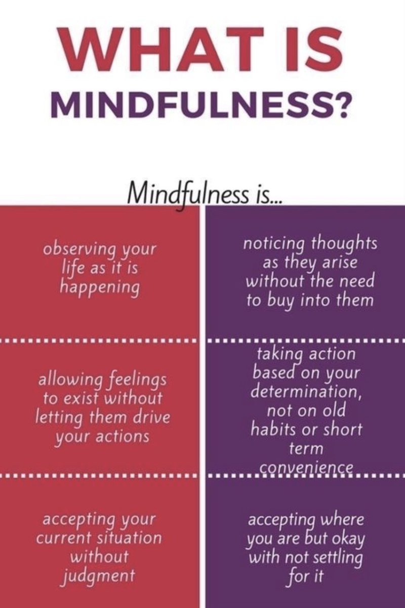 What is #Mindfulness? In simple terms, it is to focus intentionally and completely on this moment. #DBTSkillForTheDay