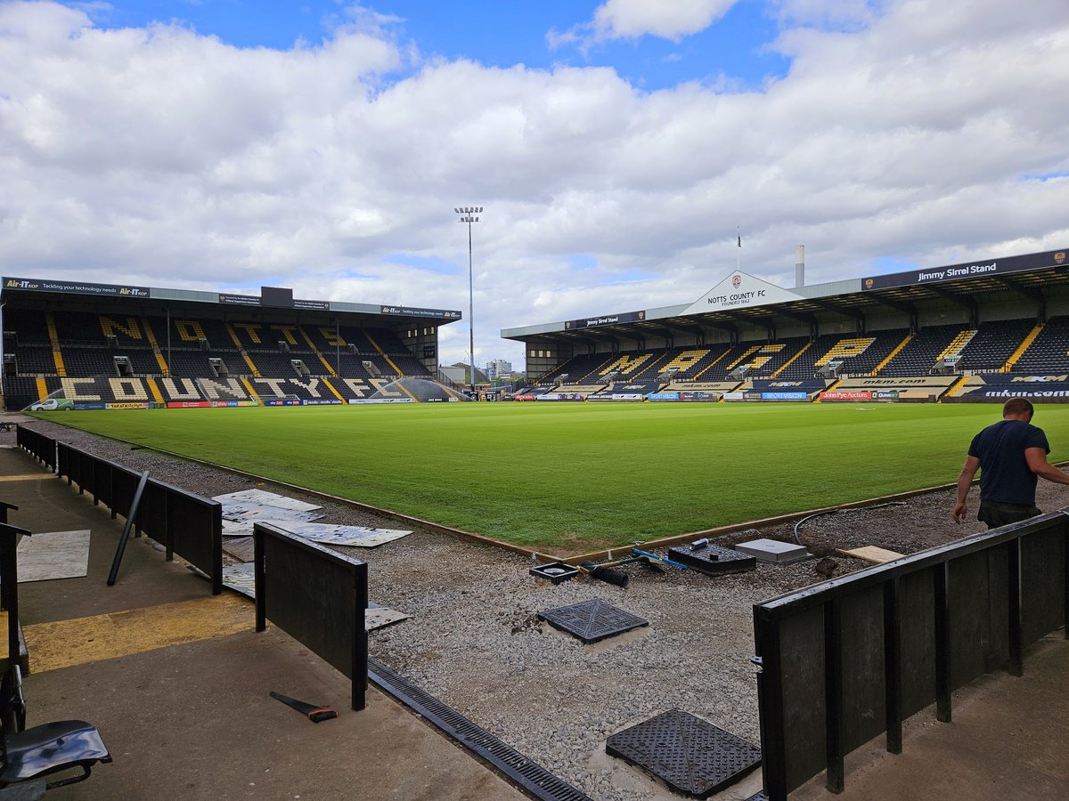 Andybeag's tweet image. Not sure if @Official_NCFC have renovated the pitch or created the worlds largest snooker table. It&apos;s hard to imagine that this surface can be any better. When the surface around the edge of the pitch is complete, the transformation will be the envy of clubs all over the land.