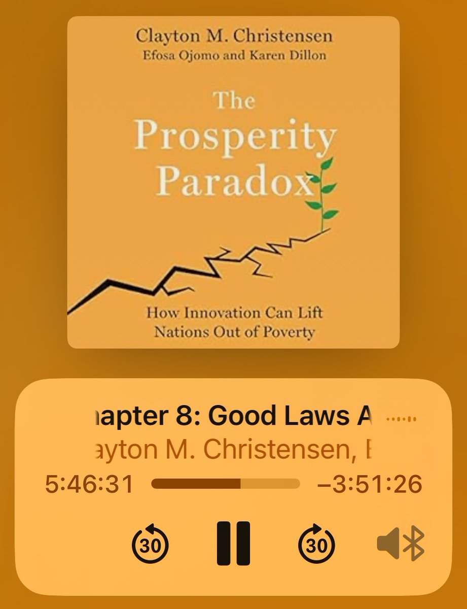 groblerjohan's tweet image. I am enjoying and learning much from the book The Prosperity Paradox by Clayton M Christiansen 
#continiouslearning 
#innovation 
#audioBook 

audible.com/pd/0062891677?…