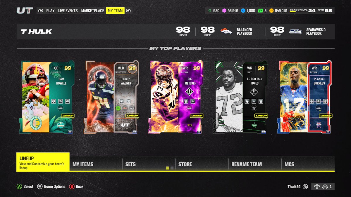 smacdatmadden's tweet photo. Finishing MUT 2024… #Madden24 #MUT https://t.co/3ApDObEhxQ